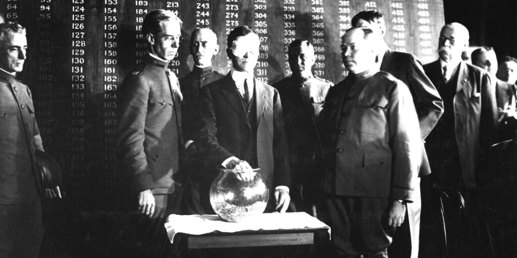 US Draft lottery World War I