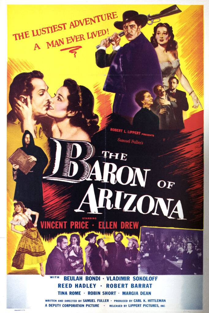 Baron of Arizona film starring Vincent Price